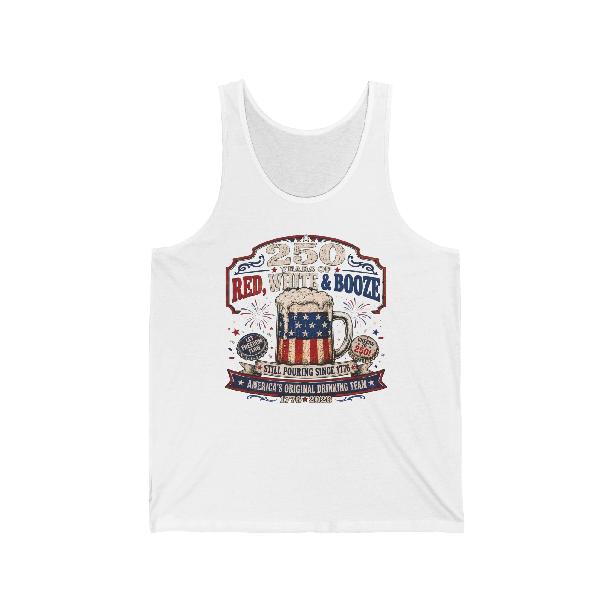 Funny Beer Mug Bootvan 250th Anniversary Patriotic Basic T-Shirt - Unisex