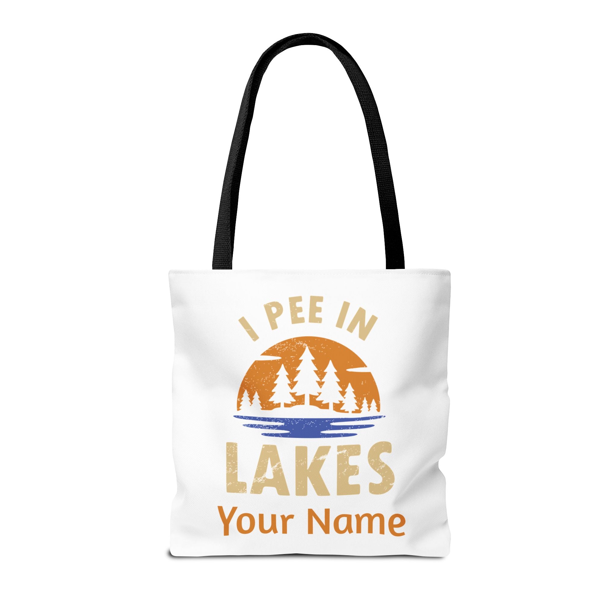 Tote Bag - I Pee In Lakes Retro Sun