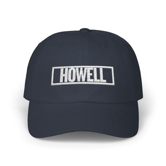 Howell Bold & Square White Embroidery Dad Cap