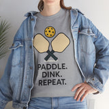 Paddle Dink Repeat Basic T-Shirt - Unisex
