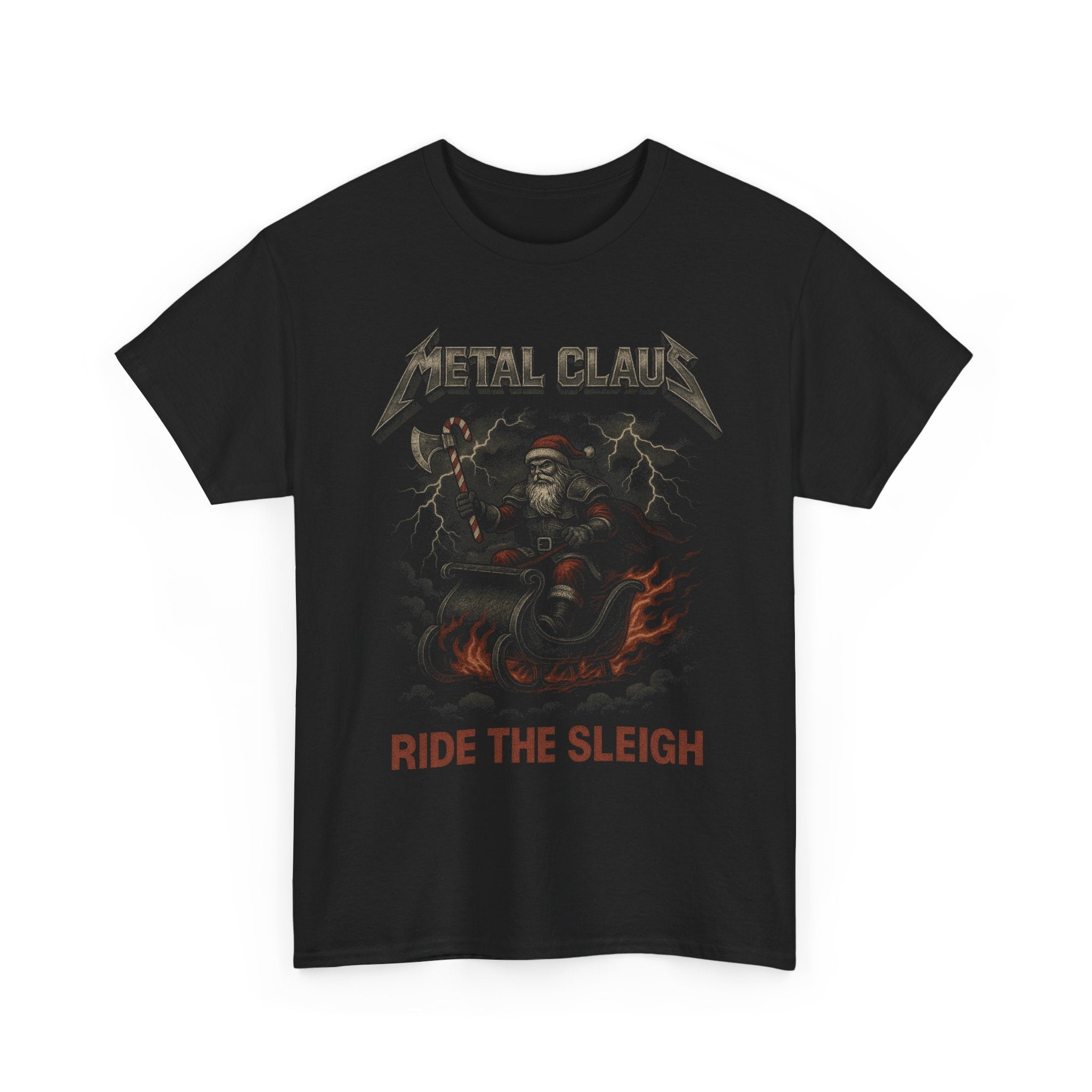 Metal Claus Ride the Sleigh Firefly Basic T-Shirt - Unisex