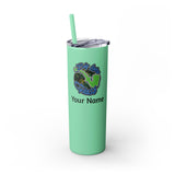 Skinny Steel Tumbler with Straw - 20oz - Big Lake Glass Pipe