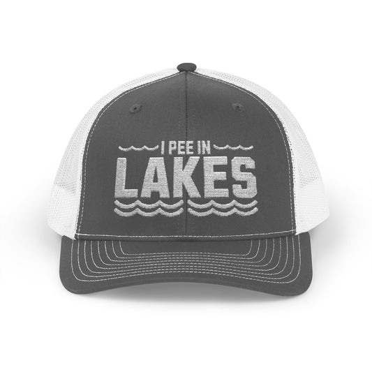 I Pee in Lakes 2 Snapback Trucker Cap