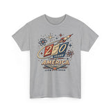 Rocket Space 250 Years America Retro Patriotic Americana Basic T-Shirt - Unisex