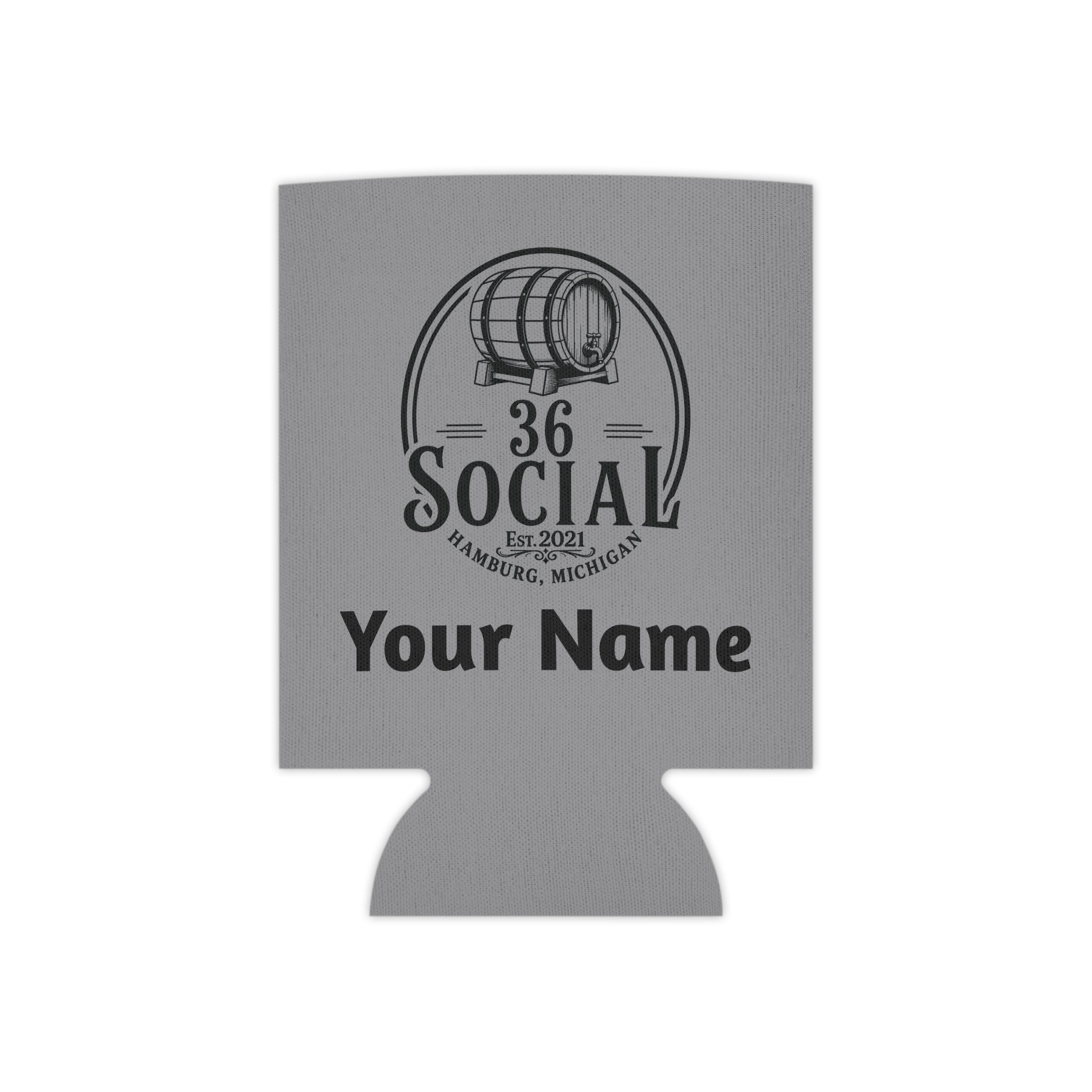 36 Social Logo 2 SL Can Cooler - Regular - Gray (Amaranth)