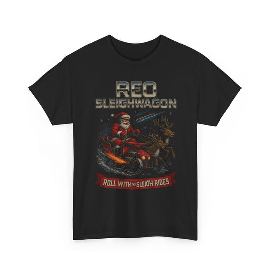 REO Sleighwagon Roll With the Sleigh Rides Firefly Basic T-Shirt - Unisex