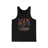 Police Officer Flag Fireworks 250th Anniversary Patriotic Grunge Basic Tank Top - Unisex