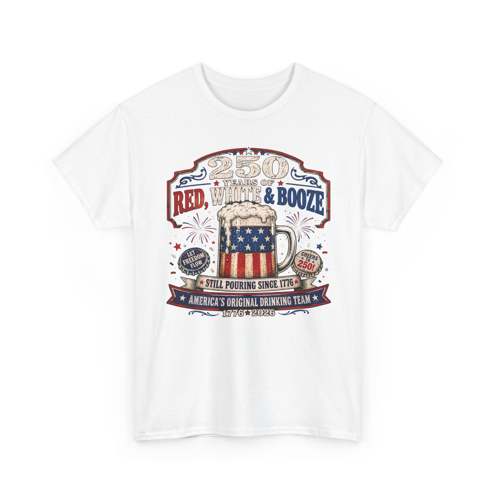 Funny Beer Mug Bootvan 250th Anniversary Patriotic Basic T-Shirt - Unisex
