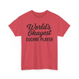 Worlds Okayest Euchre Player Basic T-Shirt - Unisex