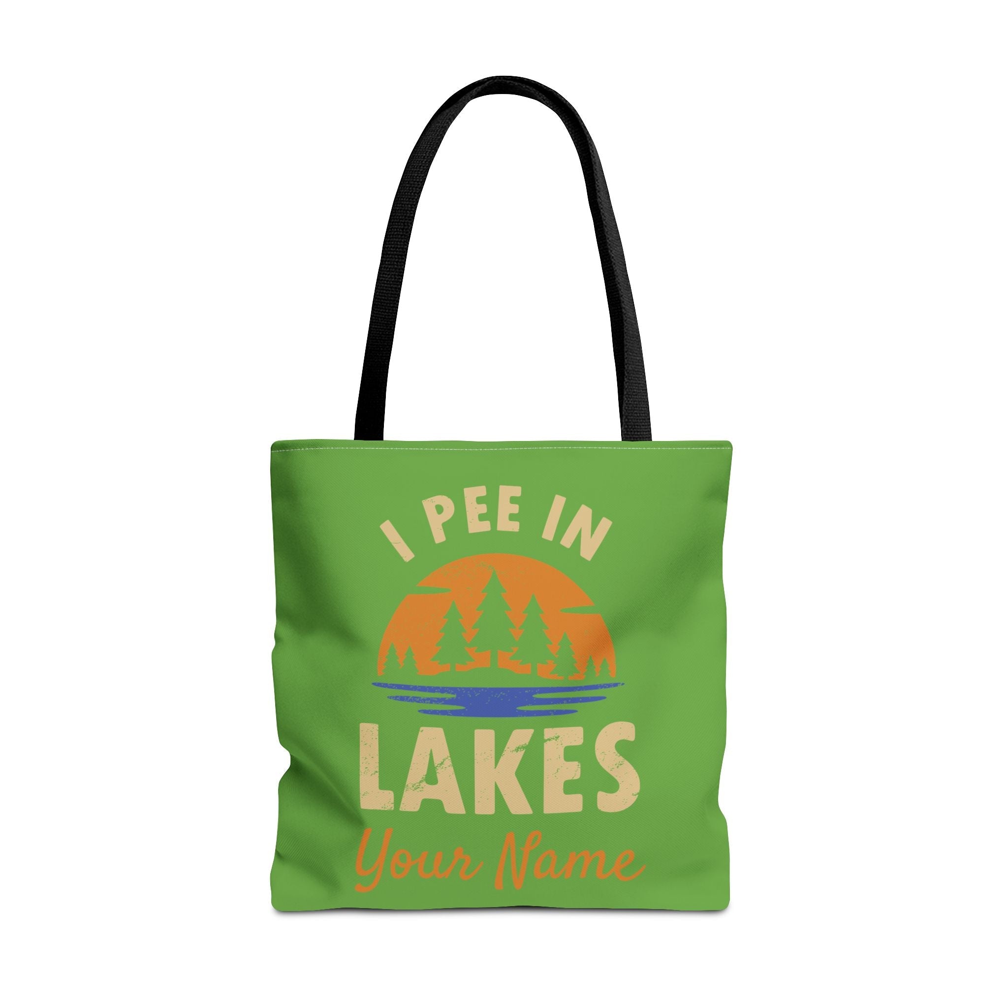 Tote Bag - I Pee In Lakes Retro Sun