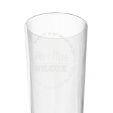 Mr & Mrs Name Personalized Engraved 16oz Pint Mixing Glass