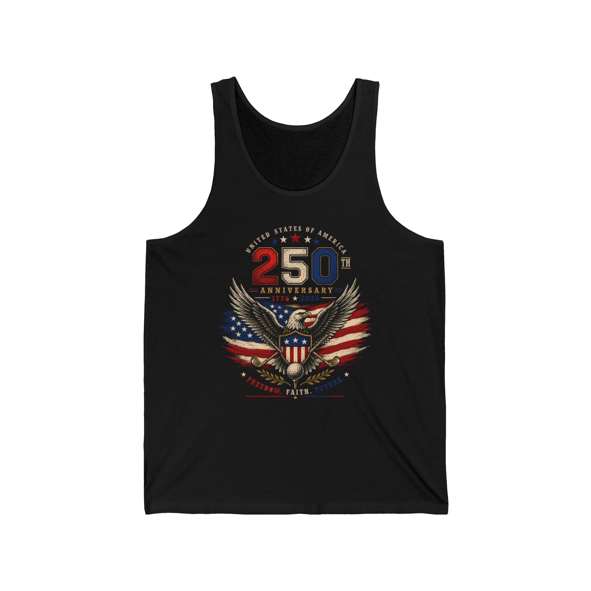 Eagle Shield 250th Anniversary Vintage Patriotic Americana Basic T-Shirt - Unisex