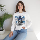 Lion White Crewneck Sweatshirt - Unisex