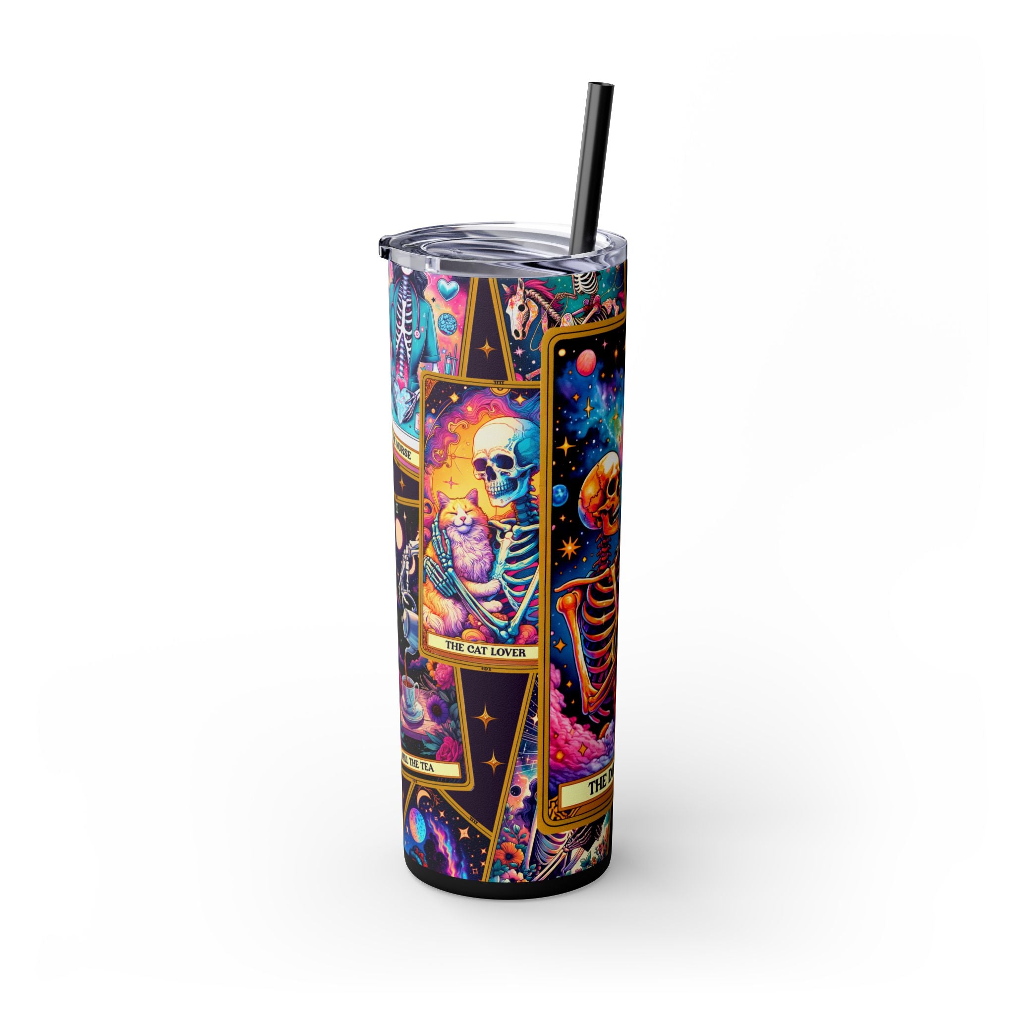 The Dog Lover 2 Skinny Steel Tumbler with Straw, 20oz