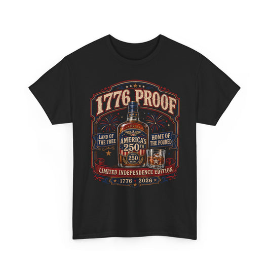 Liquor Bottle America 250th Anniversary Vintage Funny Patriotic Basic T-Shirt - Unisex