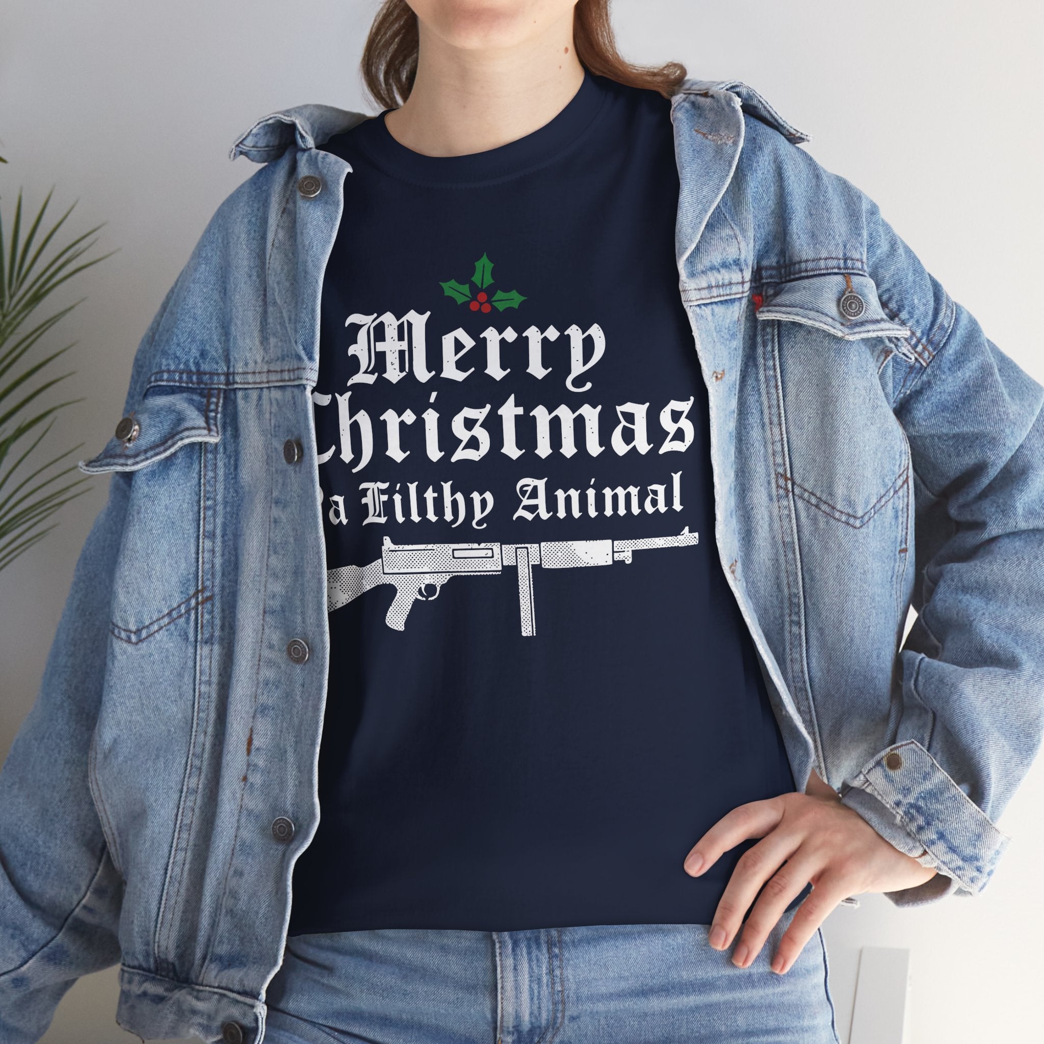 Merry Christmas Ya Filthy Animal Basic T-Shirt - Unisex
