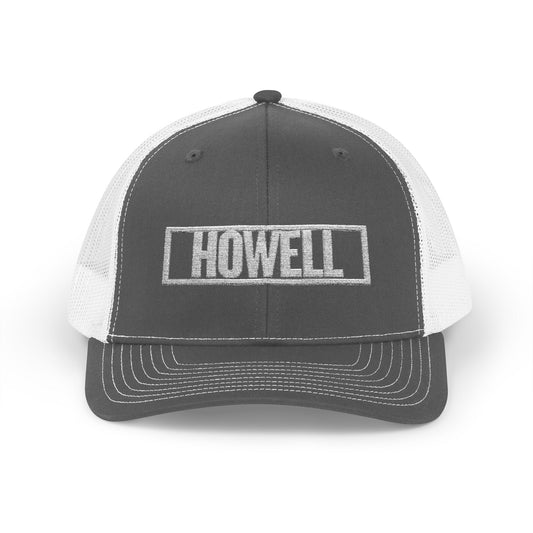 Howell Bold & Square White Embroidery Trucker Cap