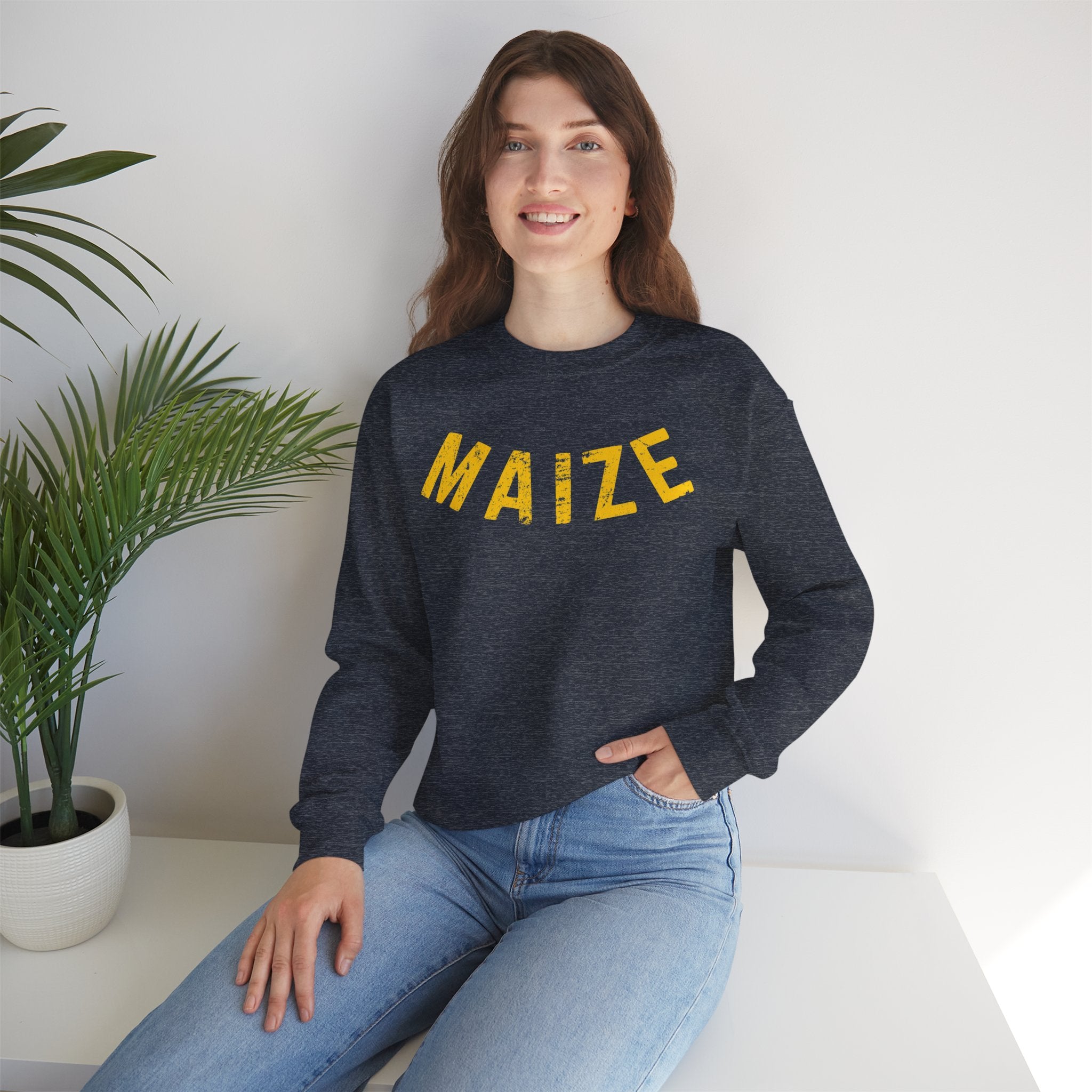 Maize Yellow Crewneck Sweatshirt - Unisex
