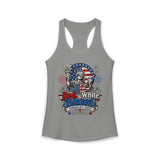 Funny Statue Blazed 250th Anniversary Patriotic Americana Basic Racerback Tank Top - Women's