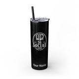 Skinny Steel Tumbler with Straw - 20oz - 36 Social