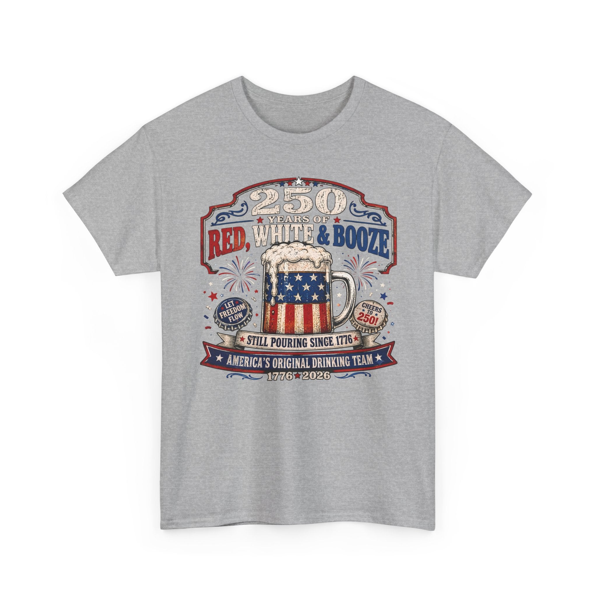 Funny Beer Mug Bootvan 250th Anniversary Patriotic Basic T-Shirt - Unisex