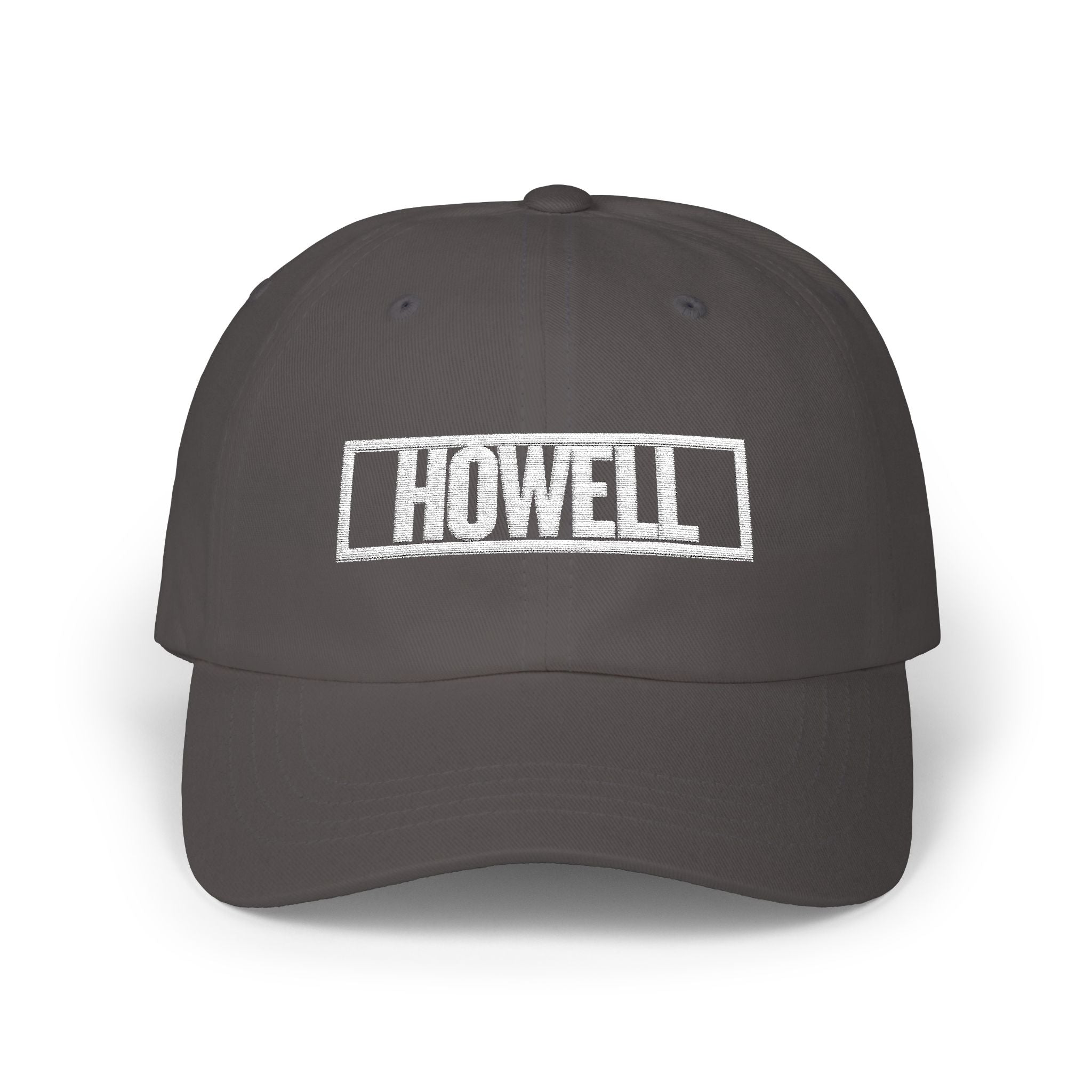 Howell Bold & Square White Embroidery Dad Cap