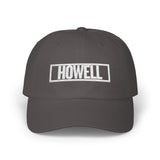 Howell Bold & Square White Embroidery Dad Cap