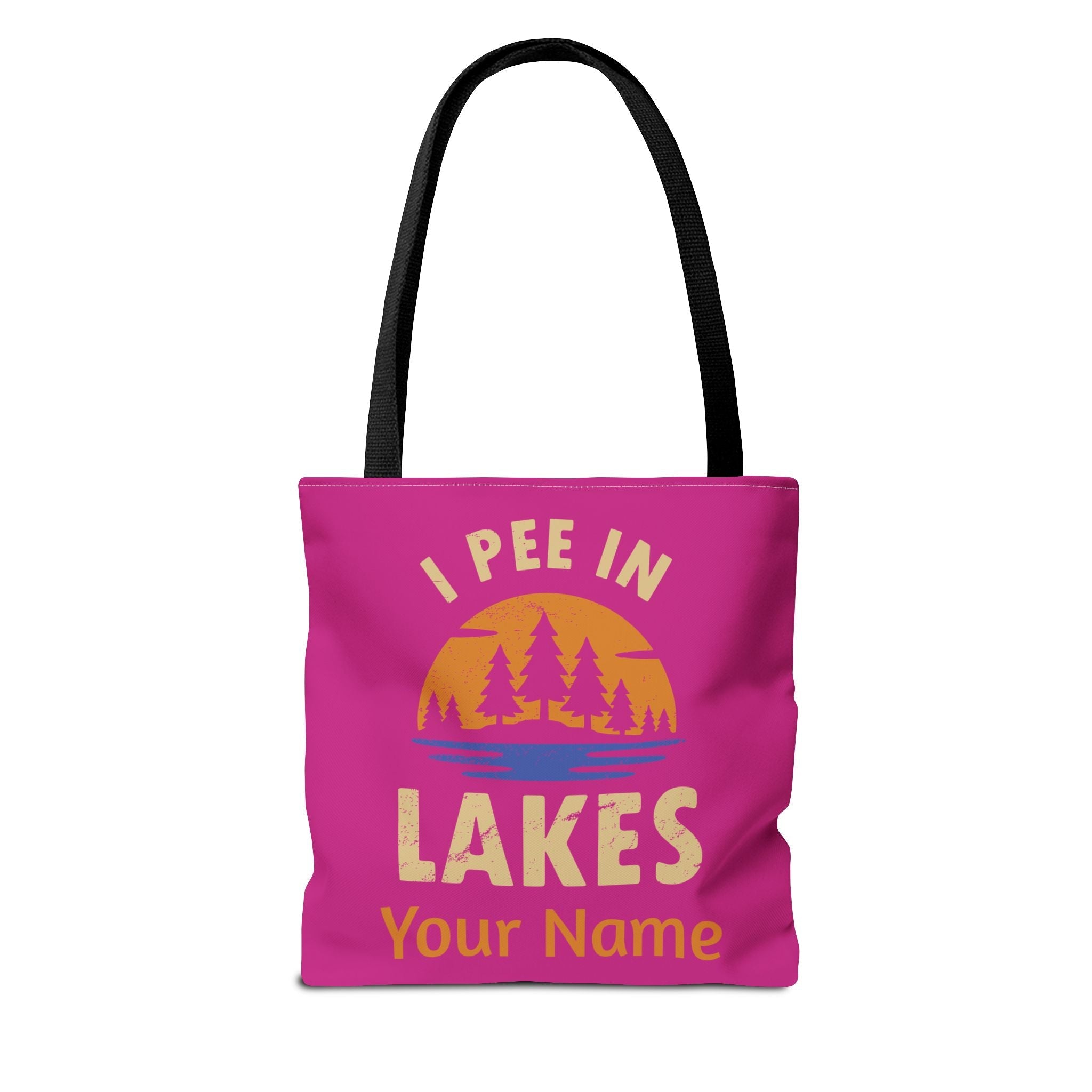 Tote Bag - I Pee In Lakes Retro Sun