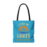 Tote Bag - I Pee In Lakes Retro Sun