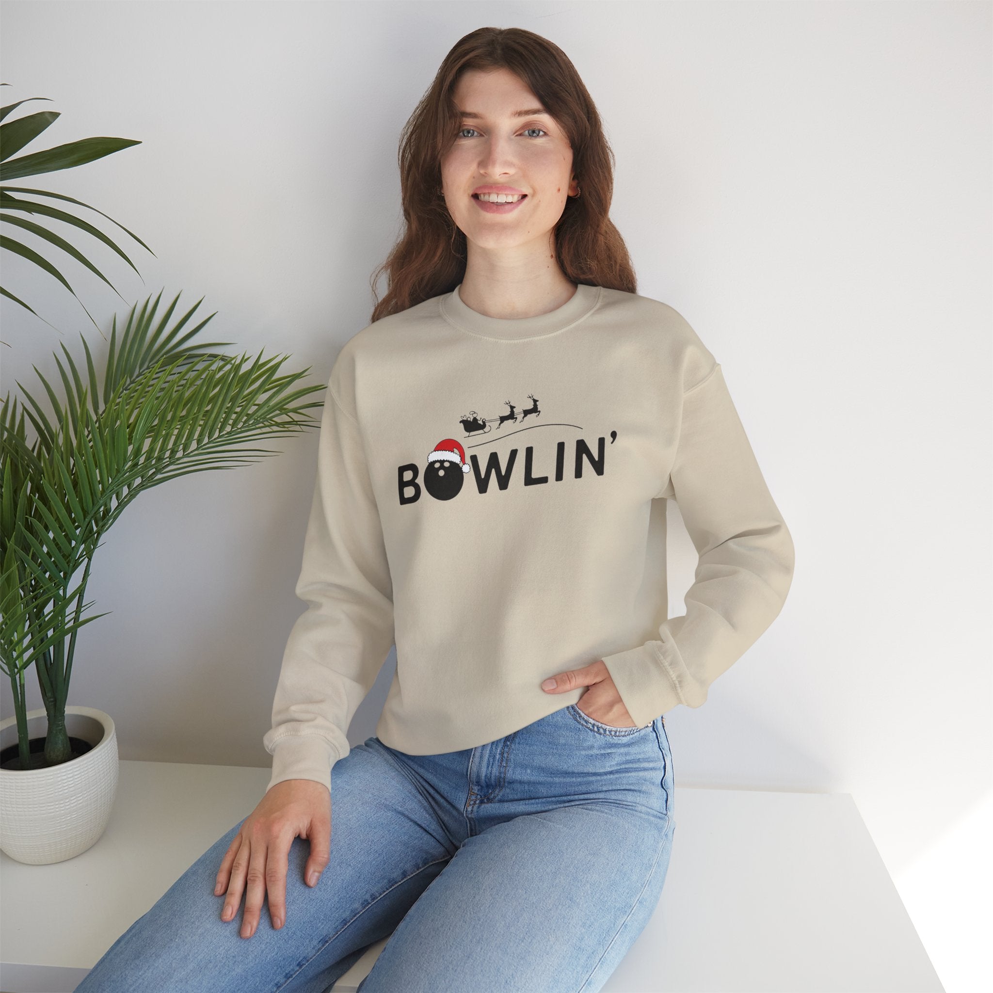 Bowlin Christmas Crewneck Sweatshirt - Unisex