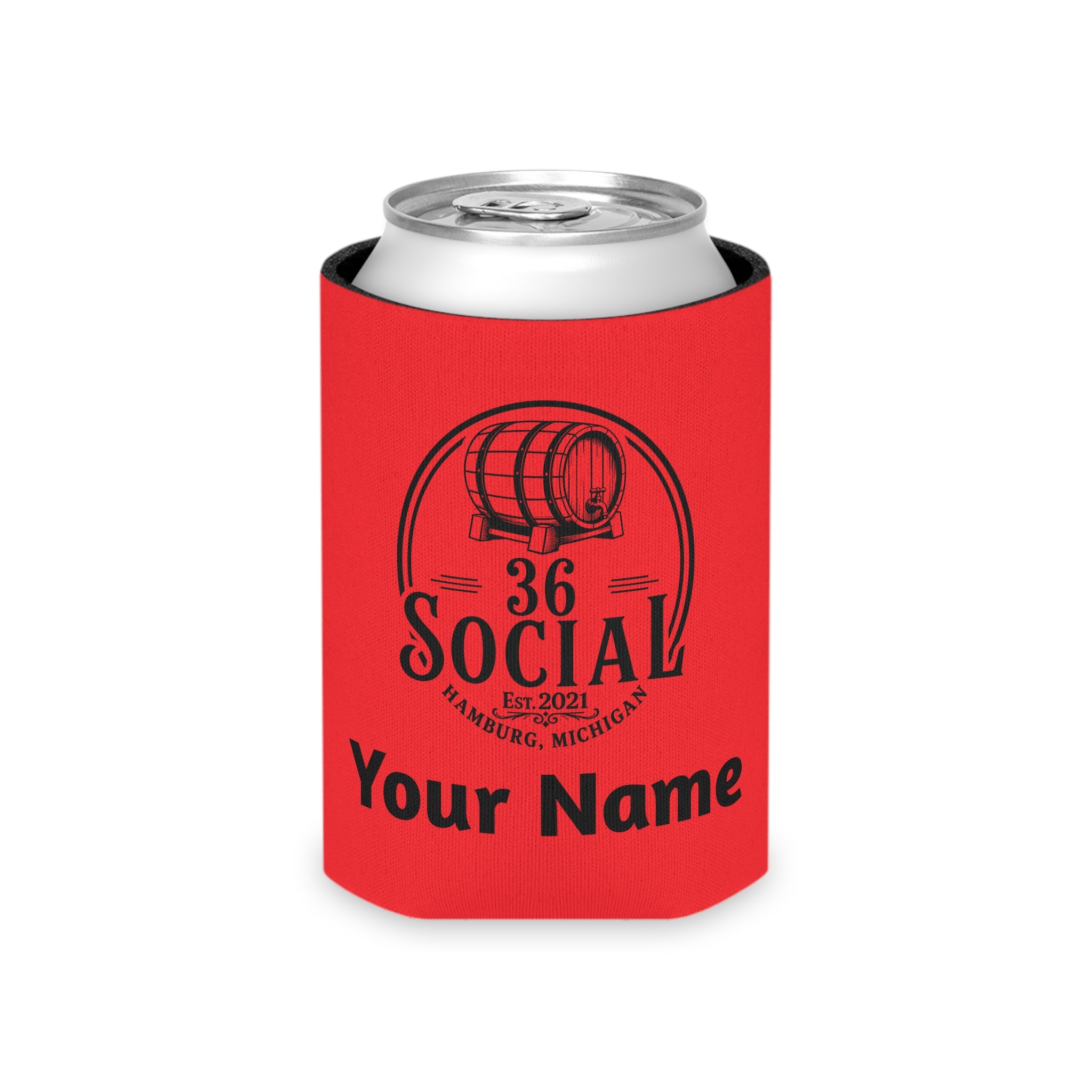 36 Social Logo 2 SL Can Cooler - Regular - Red (Amaranth)