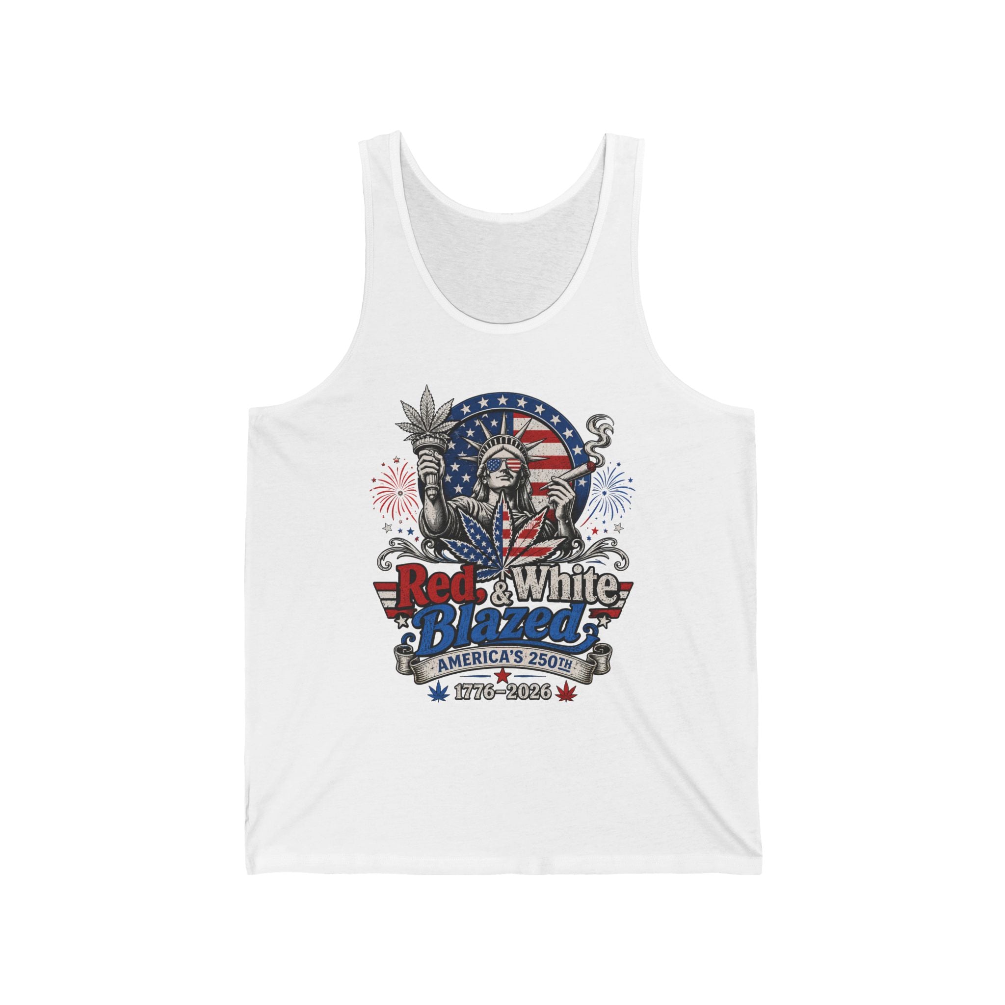 Funny Statue Blazed 250th Anniversary Patriotic Americana Basic T-Shirt - Unisex
