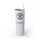 Manchester Local AF Skinny Steel Tumbler with Straw - 20oz