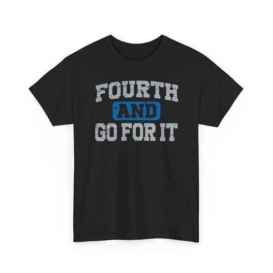 Fouth and Go For It Blue & Gray Basic T-Shirt - Unisex