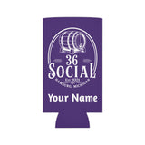 36 Social Logo 2 SL Can Cooler - Skinny - Purple (Amaranth)