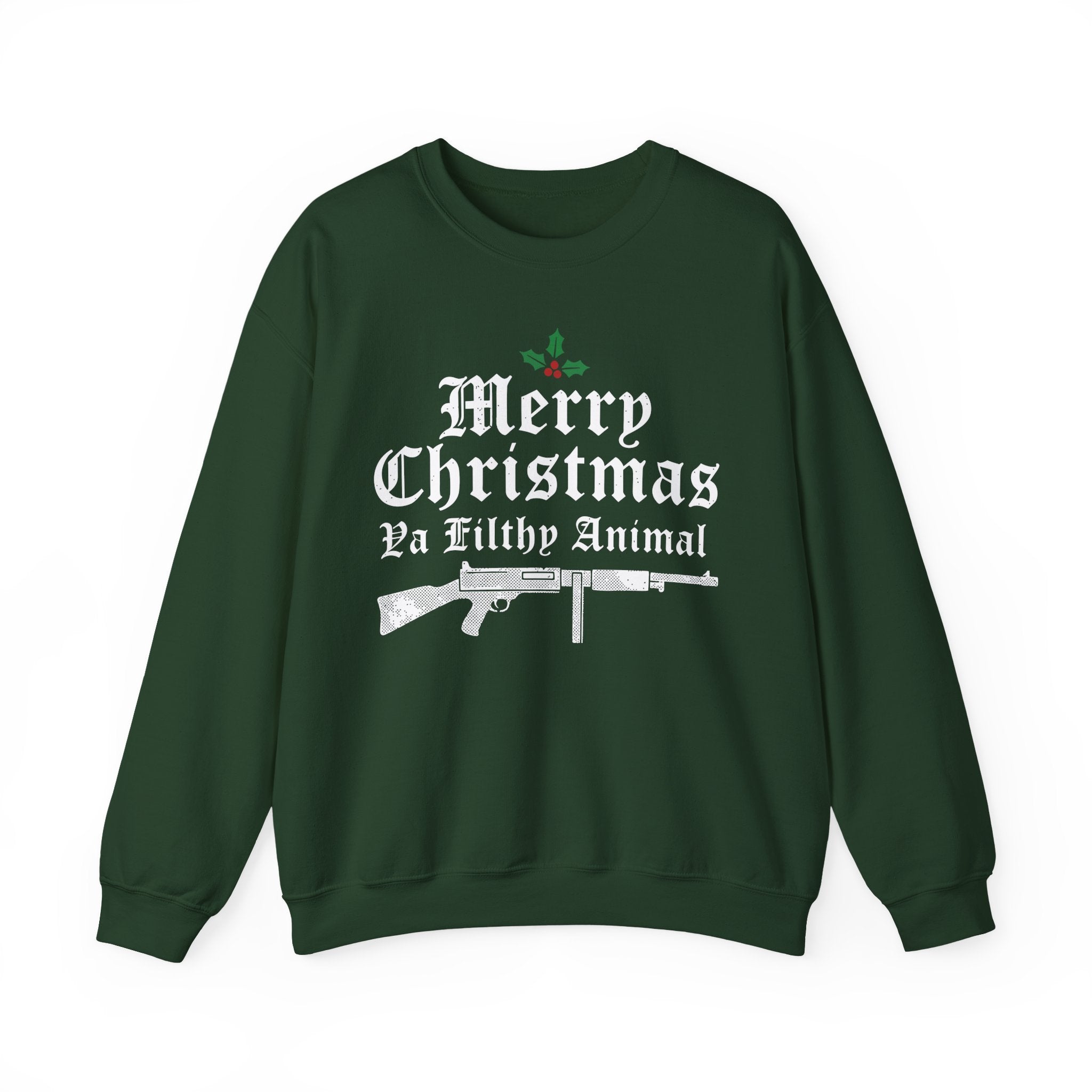 Merry Christmas Ya Filthy Animal Crewneck Sweatshirt - Unisex