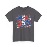 Bold Brush USA 250 Anniversary Patriotic Americana Basic T-Shirt - Unisex
