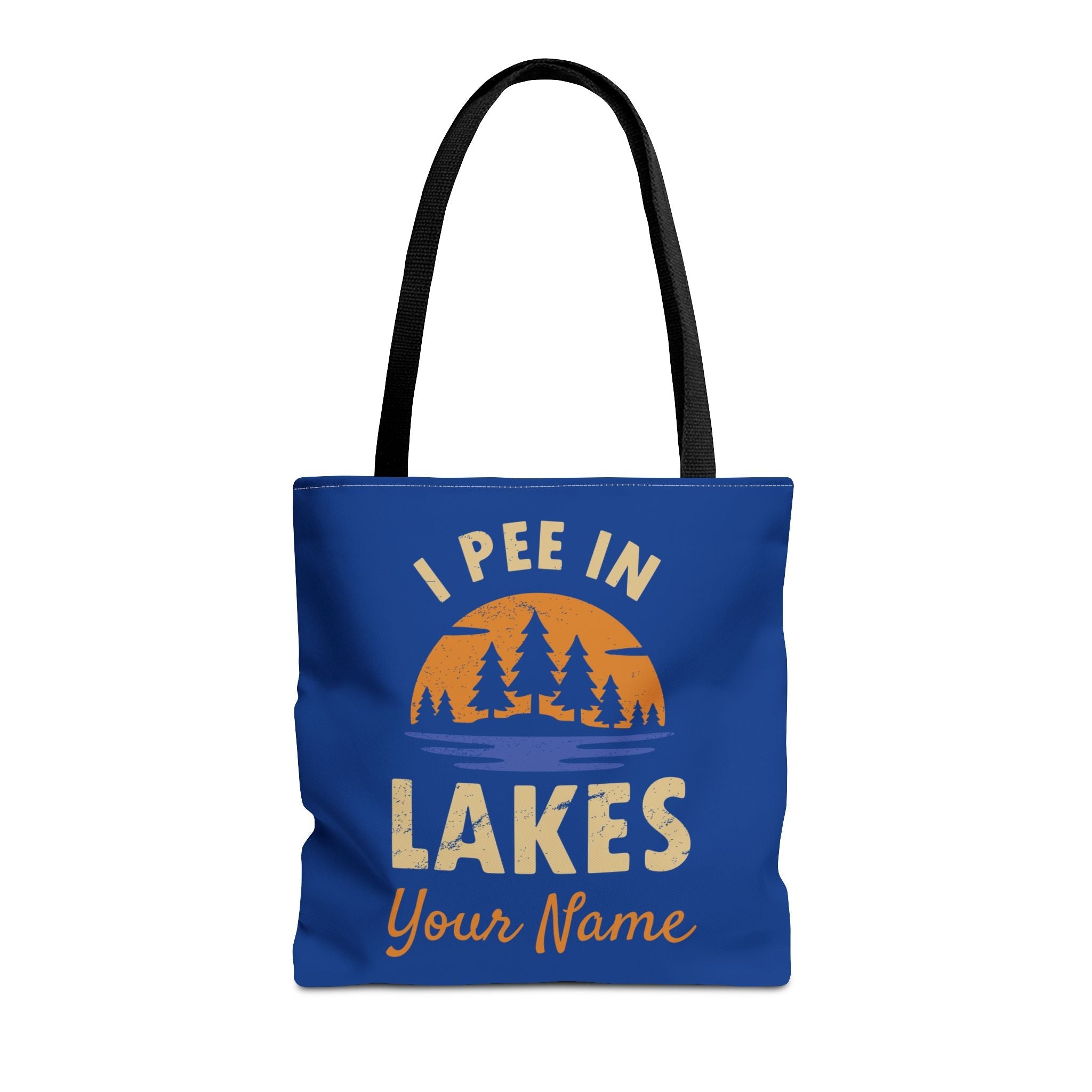 Tote Bag - I Pee In Lakes Retro Sun