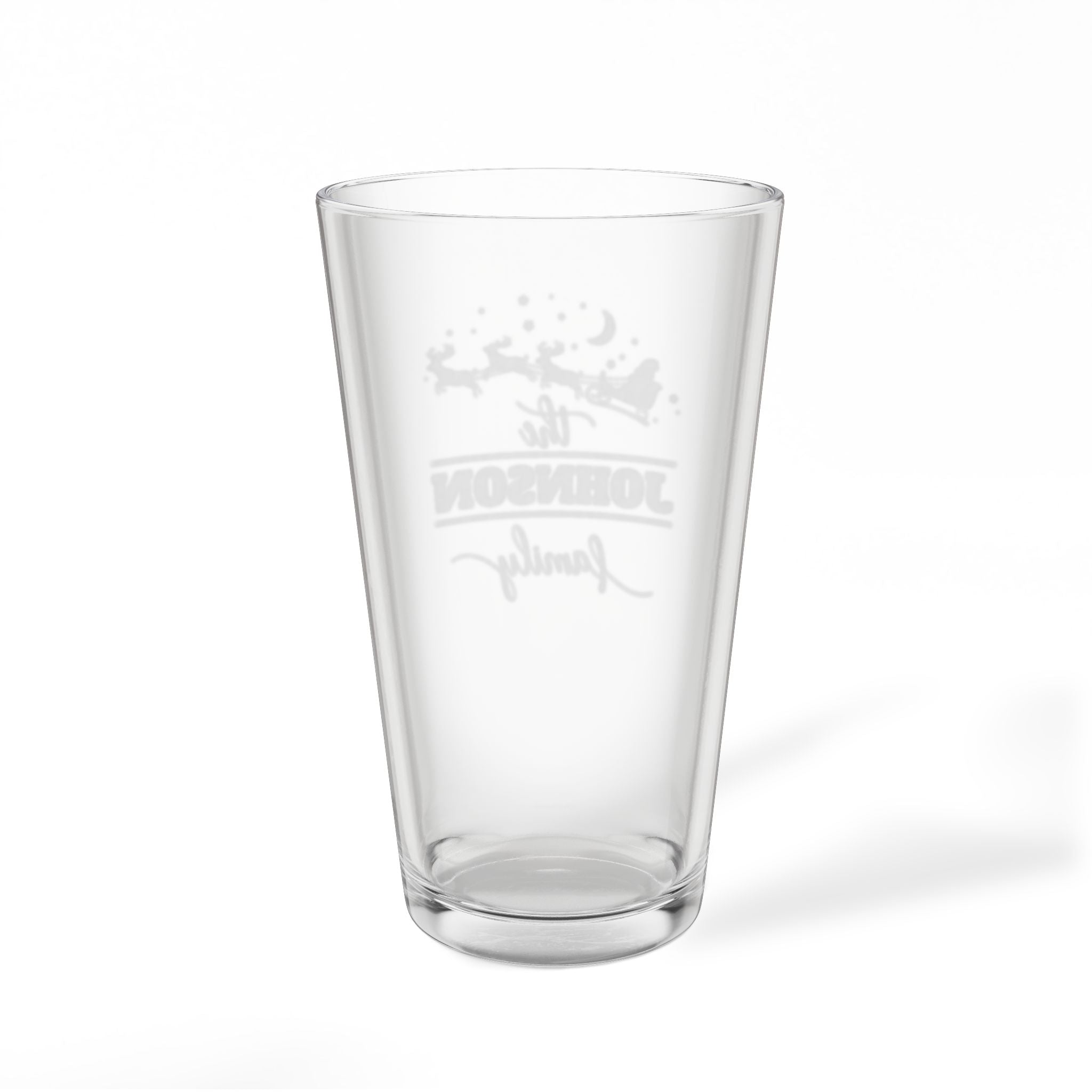 Santa Name Personalized Engraved 16oz Pint Mixing Glass