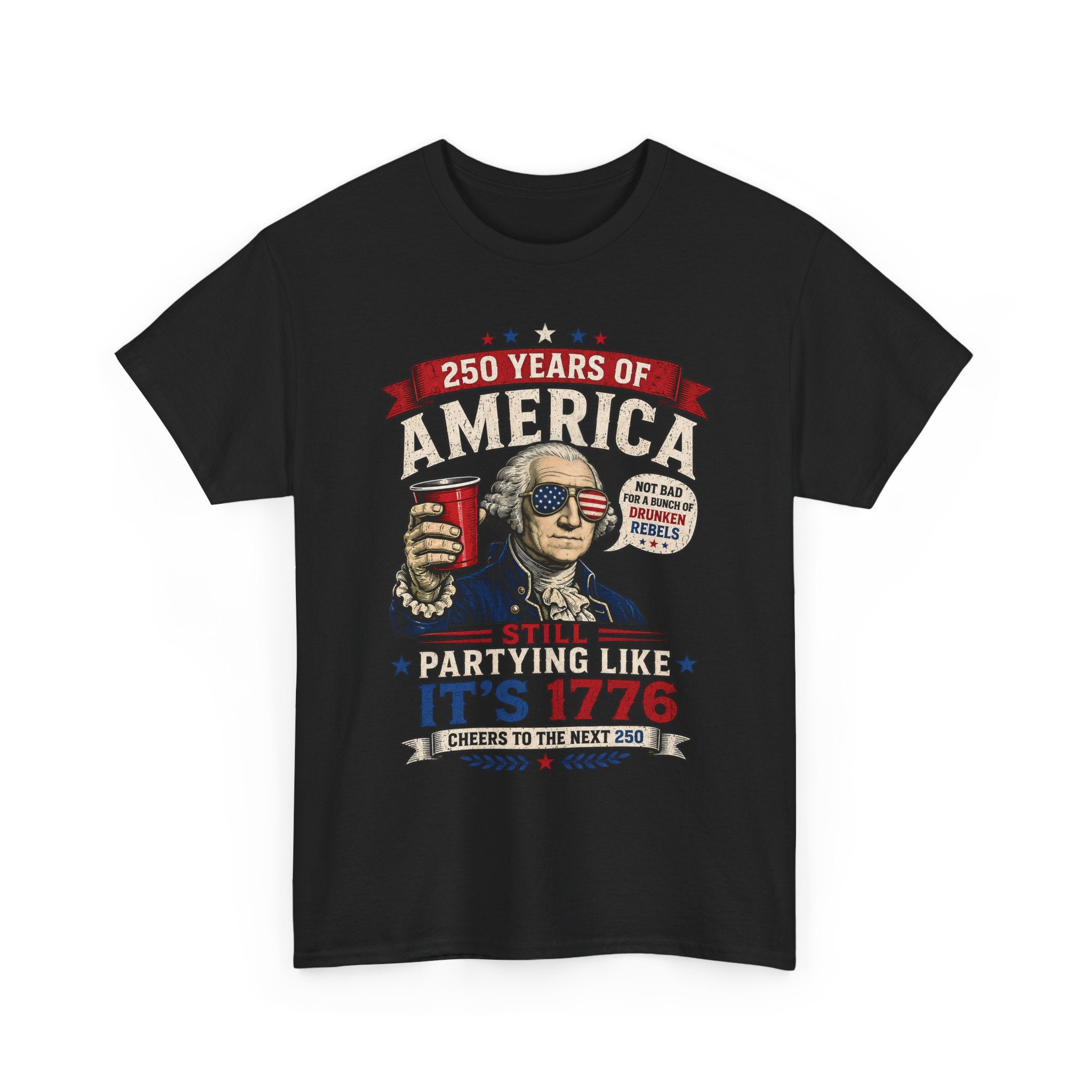 Funny Founding Rebel Party 1776 2026 Vintage Patriotic Basic T-Shirt - Unisex
