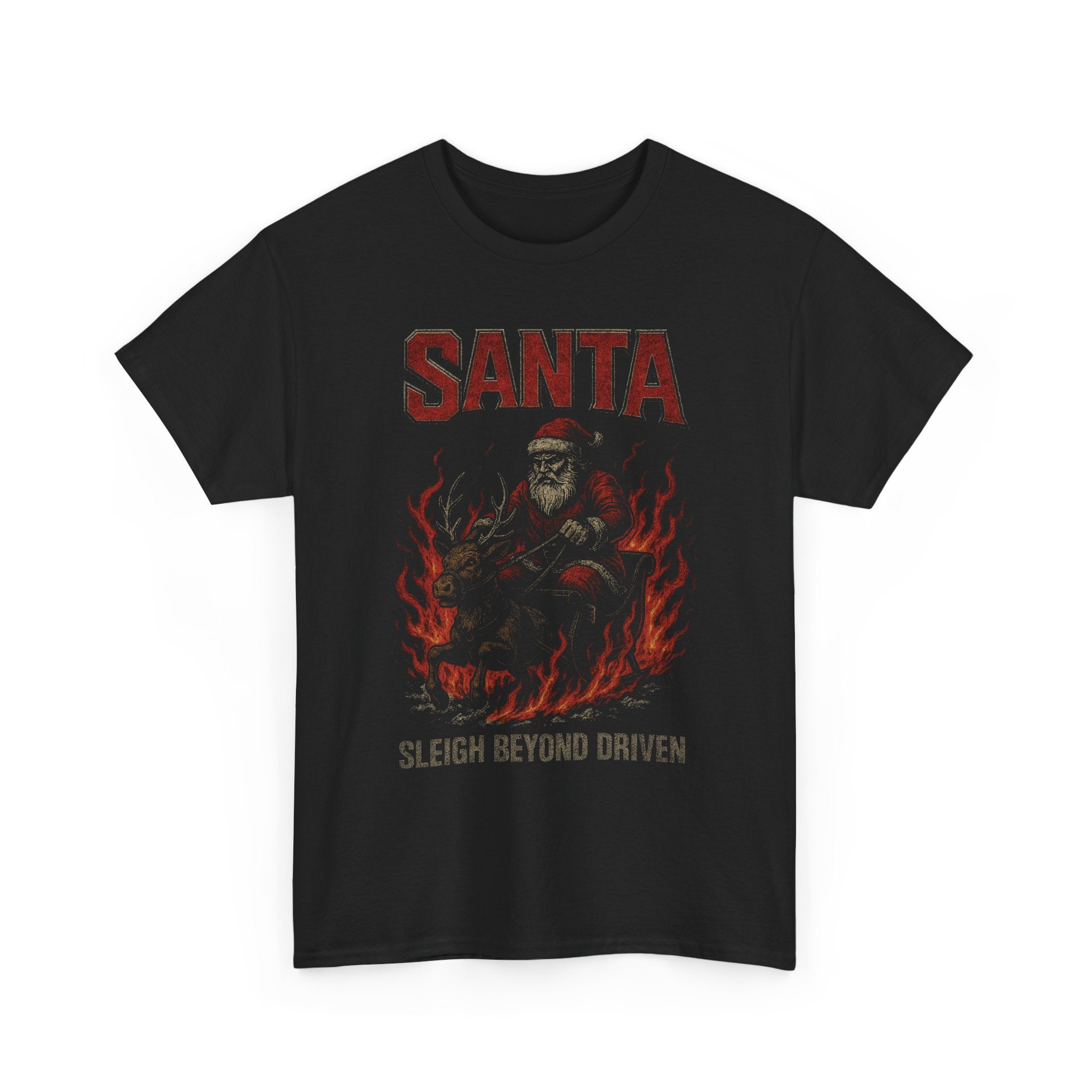 Santa - Sleigh Beyond Driven Firefly Basic T-Shirt - Unisex