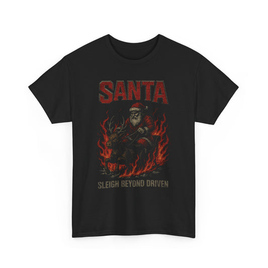 Santa - Sleigh Beyond Driven Firefly Basic T-Shirt - Unisex