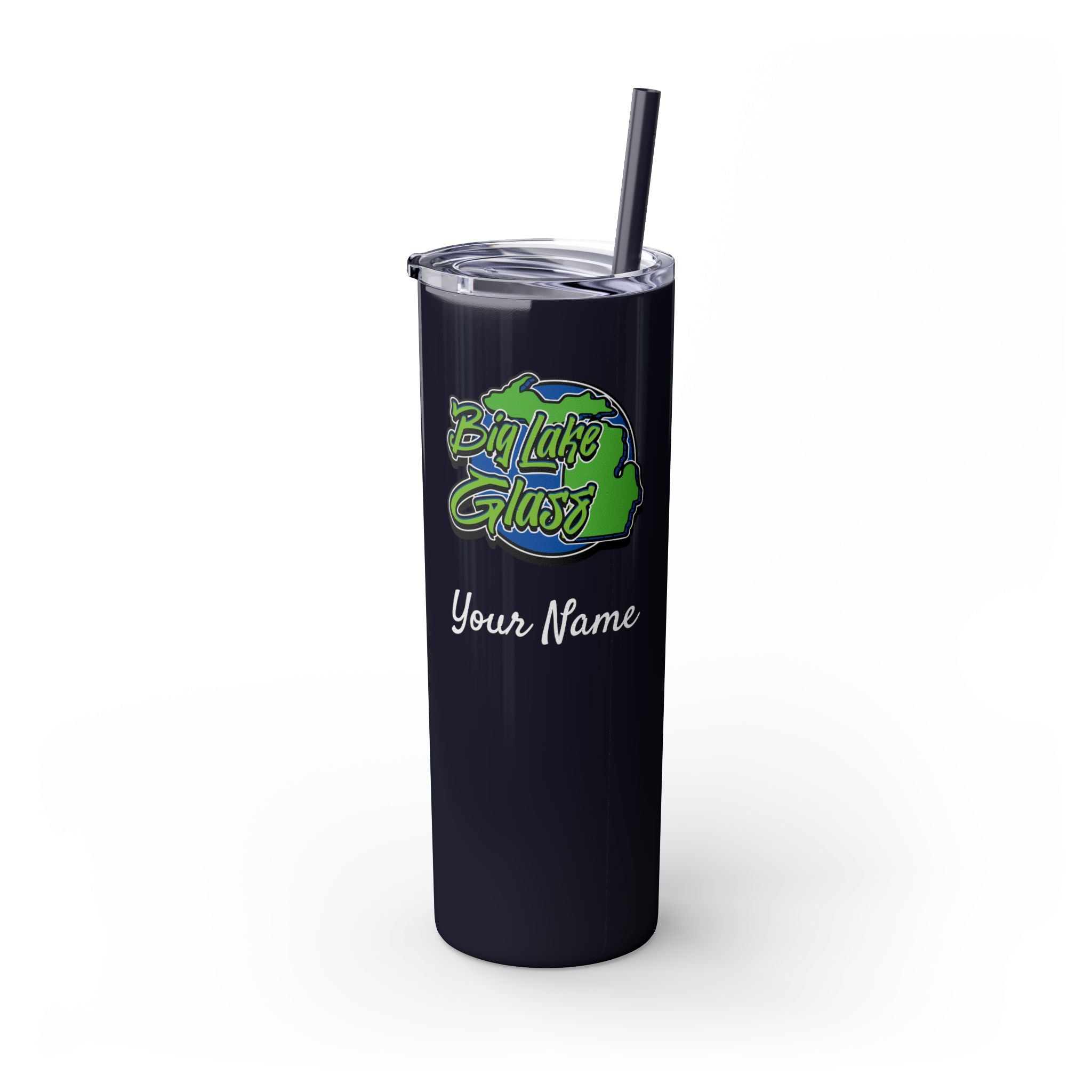 Skinny Steel Tumbler with Straw - 20oz - Big Lake Glass