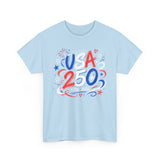 Bold Brush USA 250 Anniversary Patriotic Americana Basic T-Shirt - Unisex