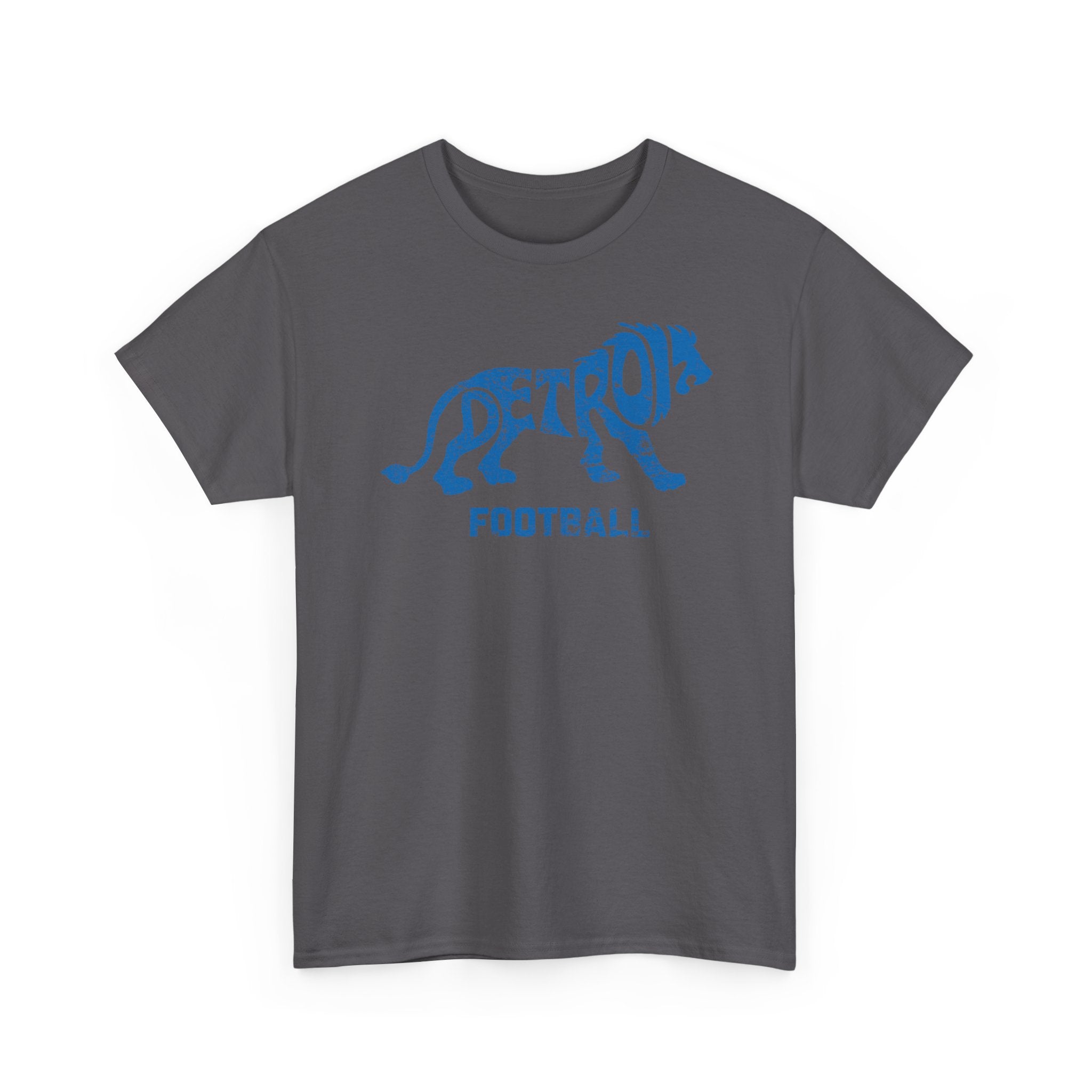 Detroit Football Lion Blue Basic T-Shirt - Unisex