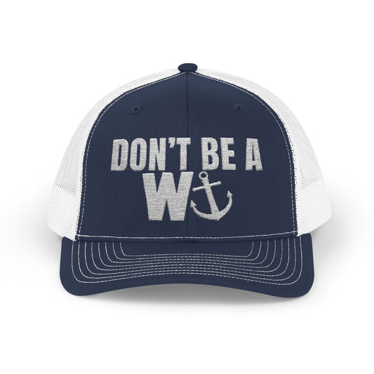 Don't be a Wanker Boating Snapback Trucker Cap