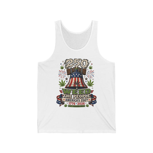 Funny Liberty Bell Weed 250th Anniversary Patriotic Basic T-Shirt - Unisex