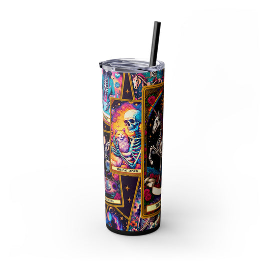The Audacity 2 Skinny Steel Tumbler with Straw, 20oz