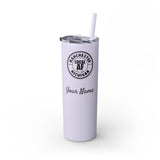 Manchester Local AF Skinny Steel Tumbler with Straw - 20oz