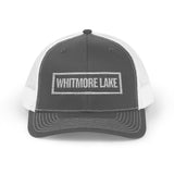 Whitmore Lake Bold & Square White Embroidery Trucker Cap